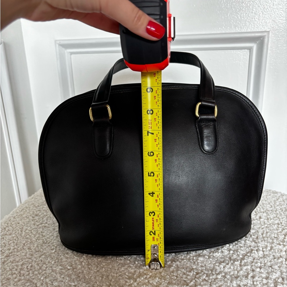 Vintage Coach Pelham Black Leather Bag - Picture 9 of 11